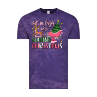 Cloud Purple get in loser we're slaying christmas Vintage Tee - MaliasSmallBusiness