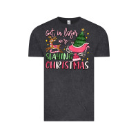 Vintage Black get in loser we're slaying christmas Vintage Tee - MaliasSmallBusiness