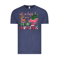 Vintage Denim get in loser we're slaying christmas Vintage Tee - MaliasSmallBusiness