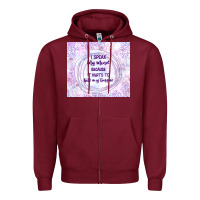 Burgundy it hurts to bite my tongue Zipper Hoodie - TumblerDesignByShophia
