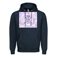 Navy it hurts to bite my tongue Zipper Hoodie - TumblerDesignByShophia