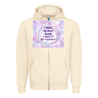 Sandshell it hurts to bite my tongue Zipper Hoodie - TumblerDesignByShophia