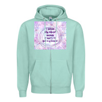 Seafoam it hurts to bite my tongue Zipper Hoodie - TumblerDesignByShophia