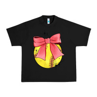 Black coquette softball bow Urban Heavy Tee - JahusDesignShop