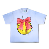 Grape Ice coquette softball bow Urban Heavy Tee - JahusDesignShop