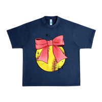 Navy coquette softball bow Urban Heavy Tee - JahusDesignShop