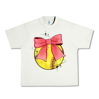 Pistachio coquette softball bow Urban Heavy Tee - JahusDesignShop