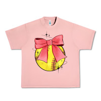 Salmon coquette softball bow Urban Heavy Tee - JahusDesignShop