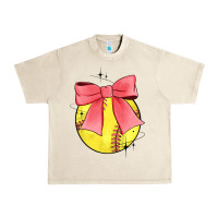 Sandshell coquette softball bow Urban Heavy Tee - JahusDesignShop