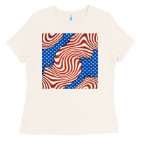 Bone american flag seamless pattern Ladies Tee - BundleAndBundleShop