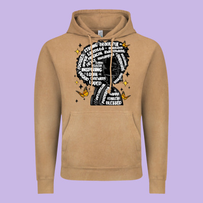 Black Woman Quotes Vintage Hoodie Designed By Maliassmallbusiness
