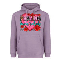 Lavender praying moms club olivia Heavyweight Hoodie - OliviaCreatesArt