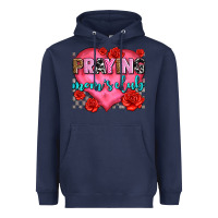 Navy praying moms club olivia Heavyweight Hoodie - OliviaCreatesArt