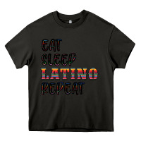 Asphalt eat sleep latino repeat Heavy Core Tee - BundleAndBundleShop