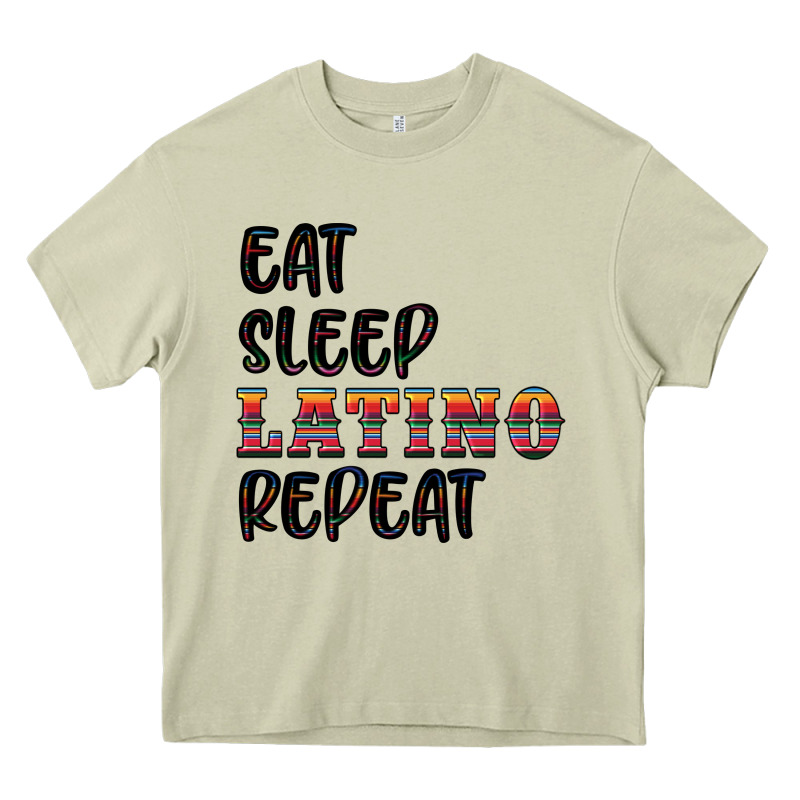 Eat Sleep Latino Repeat Heavy Core Tee by BundleAndBundleShop | Teevron