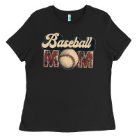 Black baseball mom Ladies Tee - JahusDesignShop
