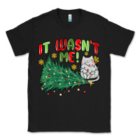 Black it wasn't me! christmas cat Classic Tee - MaliasSmallBusiness