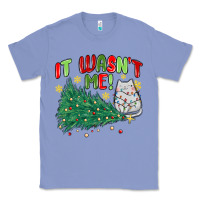 Colony Blue it wasn't me! christmas cat Classic Tee - MaliasSmallBusiness