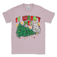 Lilac it wasn't me! christmas cat Classic Tee - MaliasSmallBusiness