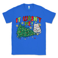 True Royal it wasn't me! christmas cat Classic Tee - MaliasSmallBusiness
