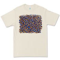 Bone leopard with navy blue glitter Premium Tee - Artiststas