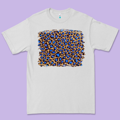 Leopard With Navy Blue Glitter Premium Tee Designed By Artiststas