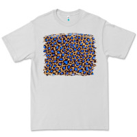 Dove Grey leopard with navy blue glitter Premium Tee - Artiststas