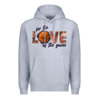 Heather Grey basketball love of the game Premium Hoodie - JahusDesignShop