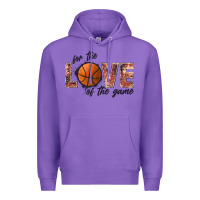 Purple basketball love of the game Premium Hoodie - JahusDesignShop