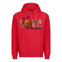 Red basketball love of the game Premium Hoodie - JahusDesignShop