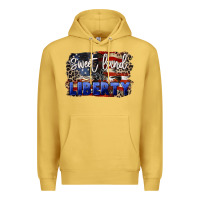 Antique Gold Sweet land of liberty 4th of july Premium Hoodie - CowGirlArtShop