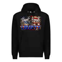 Black Sweet land of liberty 4th of july Premium Hoodie - CowGirlArtShop