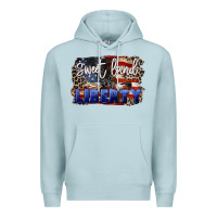 Blue Mist Sweet land of liberty 4th of july Premium Hoodie - CowGirlArtShop