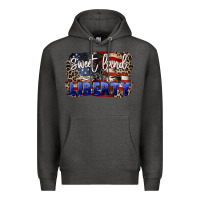 Charcoal Heather Sweet land of liberty 4th of july Premium Hoodie - CowGirlArtShop