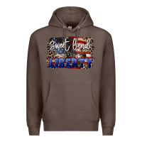 Coffee Sweet land of liberty 4th of july Premium Hoodie - CowGirlArtShop