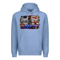 Colony Blue Sweet land of liberty 4th of july Premium Hoodie - CowGirlArtShop