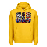 Lemon Sweet land of liberty 4th of july Premium Hoodie - CowGirlArtShop