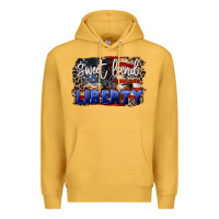 Mustard Sweet land of liberty 4th of july Premium Hoodie - CowGirlArtShop