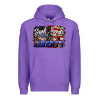 Purple Sweet land of liberty 4th of july Premium Hoodie - CowGirlArtShop