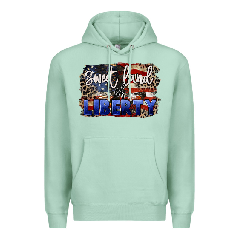 Sweet Land Of Liberty 4th Of July Premium Hoodie by CowGirlArtShop | Teevron