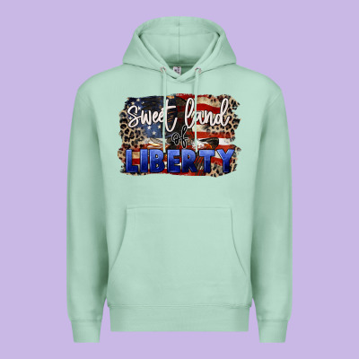 Sweet Land Of Liberty 4th Of July Premium Hoodie Designed By Cowgirlartshop