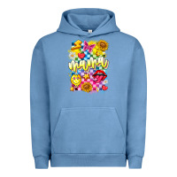 Pigment Pebble Blue Mama Urban Hoodie - CowhideDigitalArt