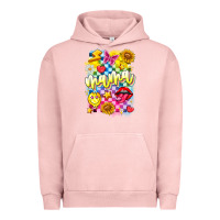 Pigment Salmon Mama Urban Hoodie - CowhideDigitalArt