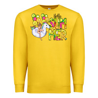 Lemon Hello Summer Unicorn Premium Sweatshirt - CowCowDesign