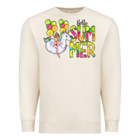 Sandshell Hello Summer Unicorn Premium Sweatshirt - CowCowDesign