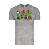 Cloud Rock christmas cactus Vintage Tee - MaliasSmallBusiness