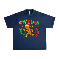 Navy oh snap with gingerbread Urban Heavy Tee - MaliasSmallBusiness