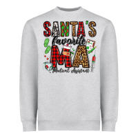 Santa's Favorite Ma Medical Assistant Heavyweight Sweatshirt | Teevron