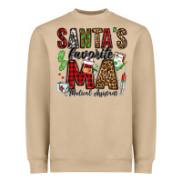 Mushroom santa's favorite ma medical assistant Heavyweight Sweatshirt - Jasminsmagicworld
