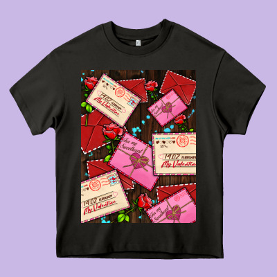 Love Letters With Roses  Air Heavy Core Tee Designed By Adodesignshop